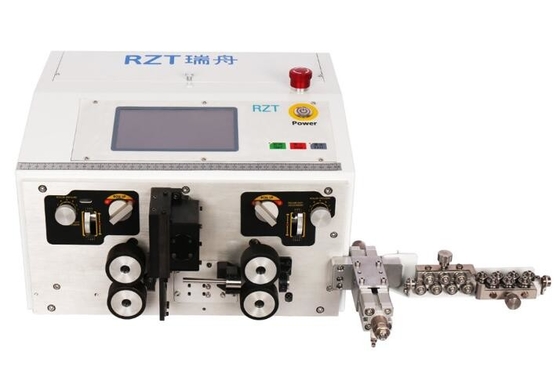 Motor de piso híbrido automatizado da máquina AC220V do fio do corte e de descascamento